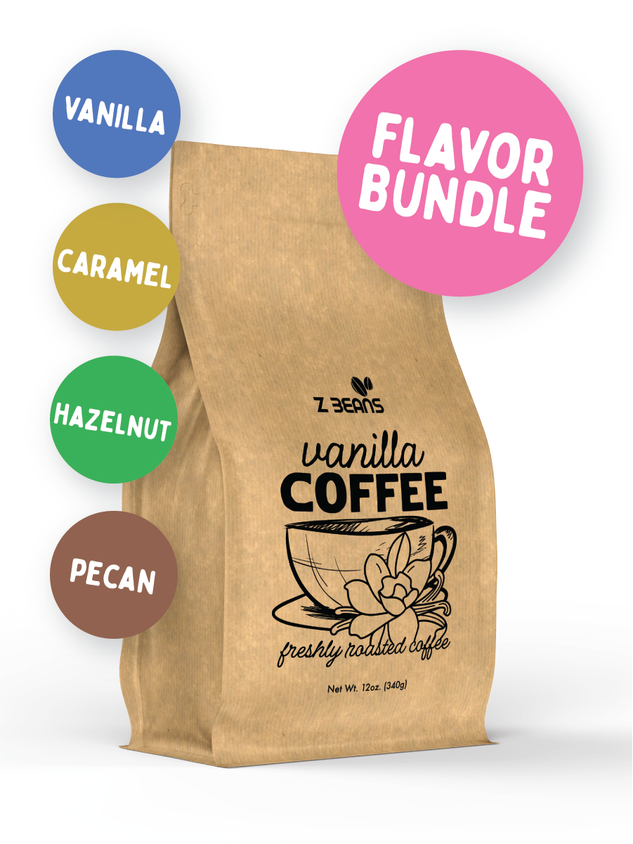 Flavored Coffee Variety Pack - 4 Unique Flavors – Z Beans Coffee