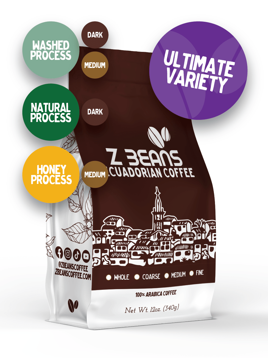 【beansページ】 Farmer Variety Pack | Washed, Honey, Natural | Z Beans Coffee