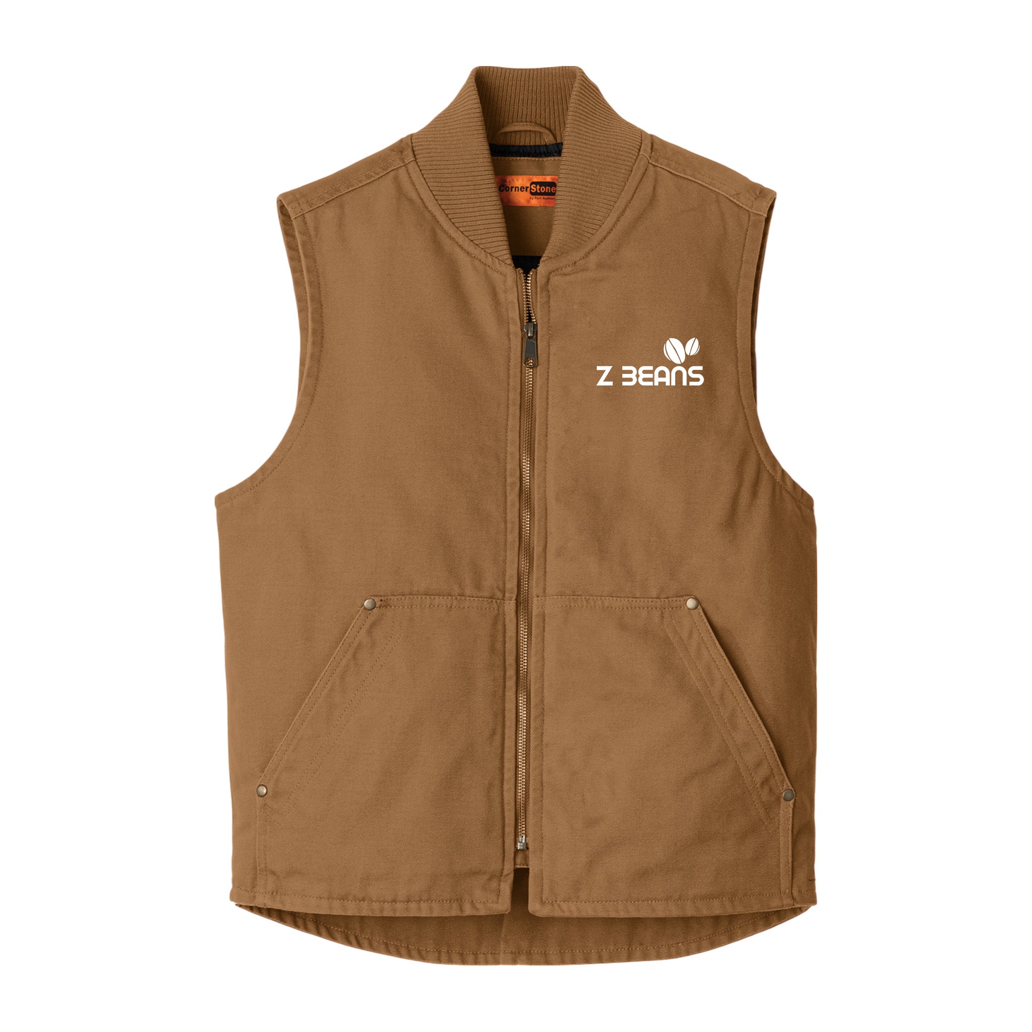 Z Beans Embroidered Duck Cloth Vest