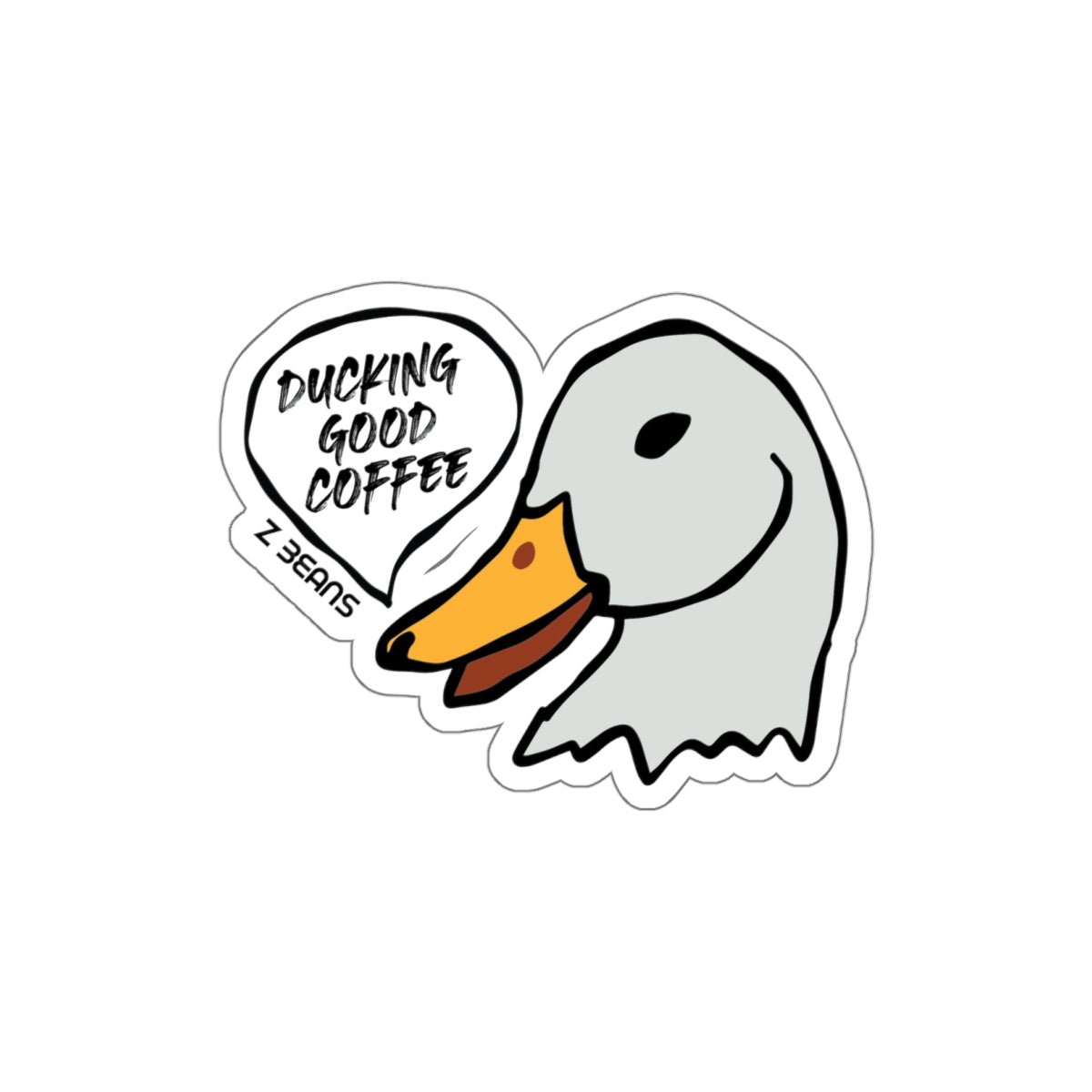 Ducking Good Z Beans Coffee Sticker