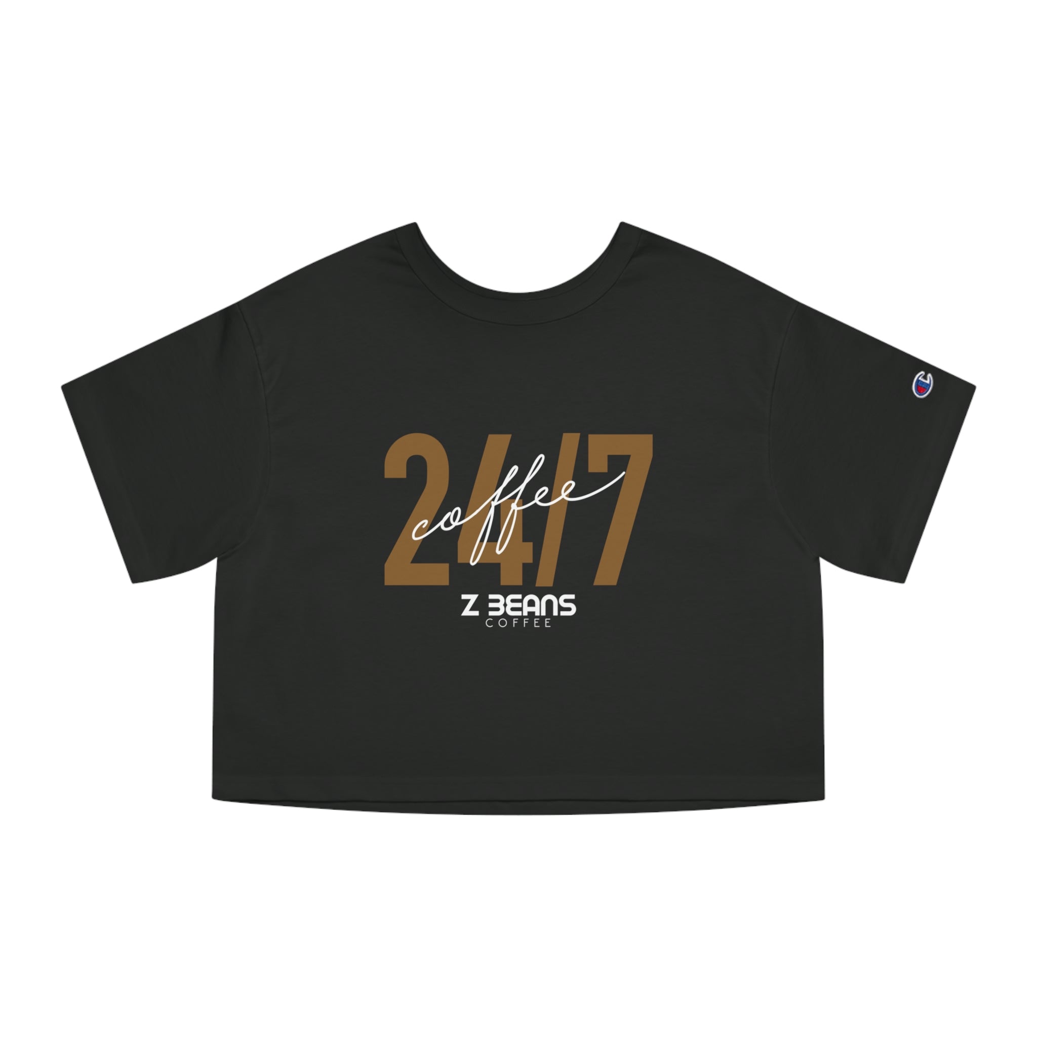 24/7 Coffee - Champion Heritage Cropped T-Shirt – Z Beans Coffee