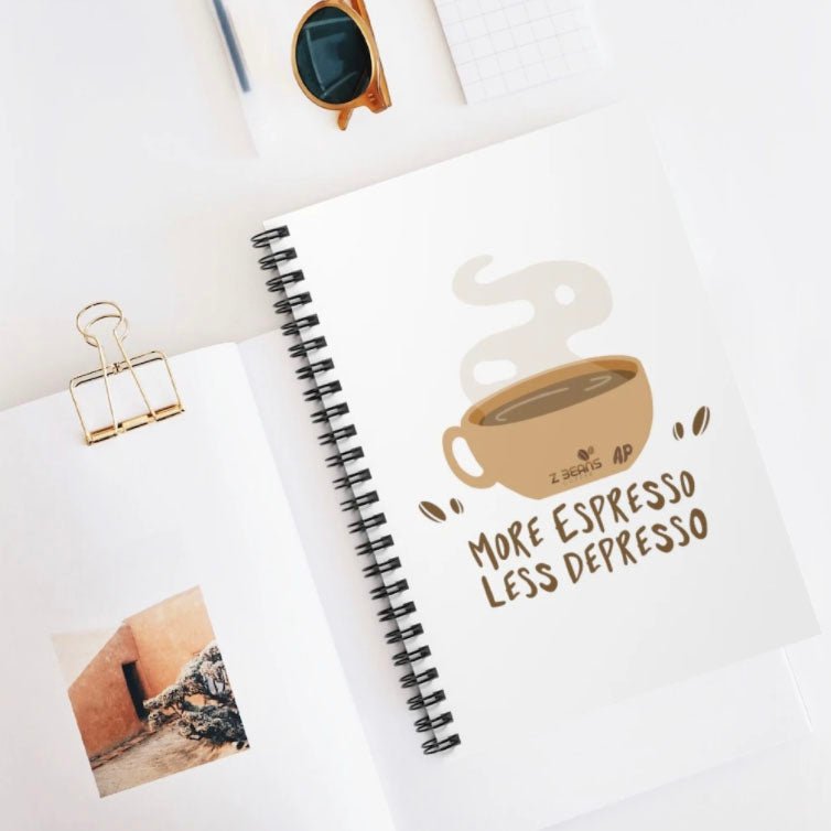 "More Espresso, Less Depresso" Collection by Ashley Padilla - Z Beans Coffee