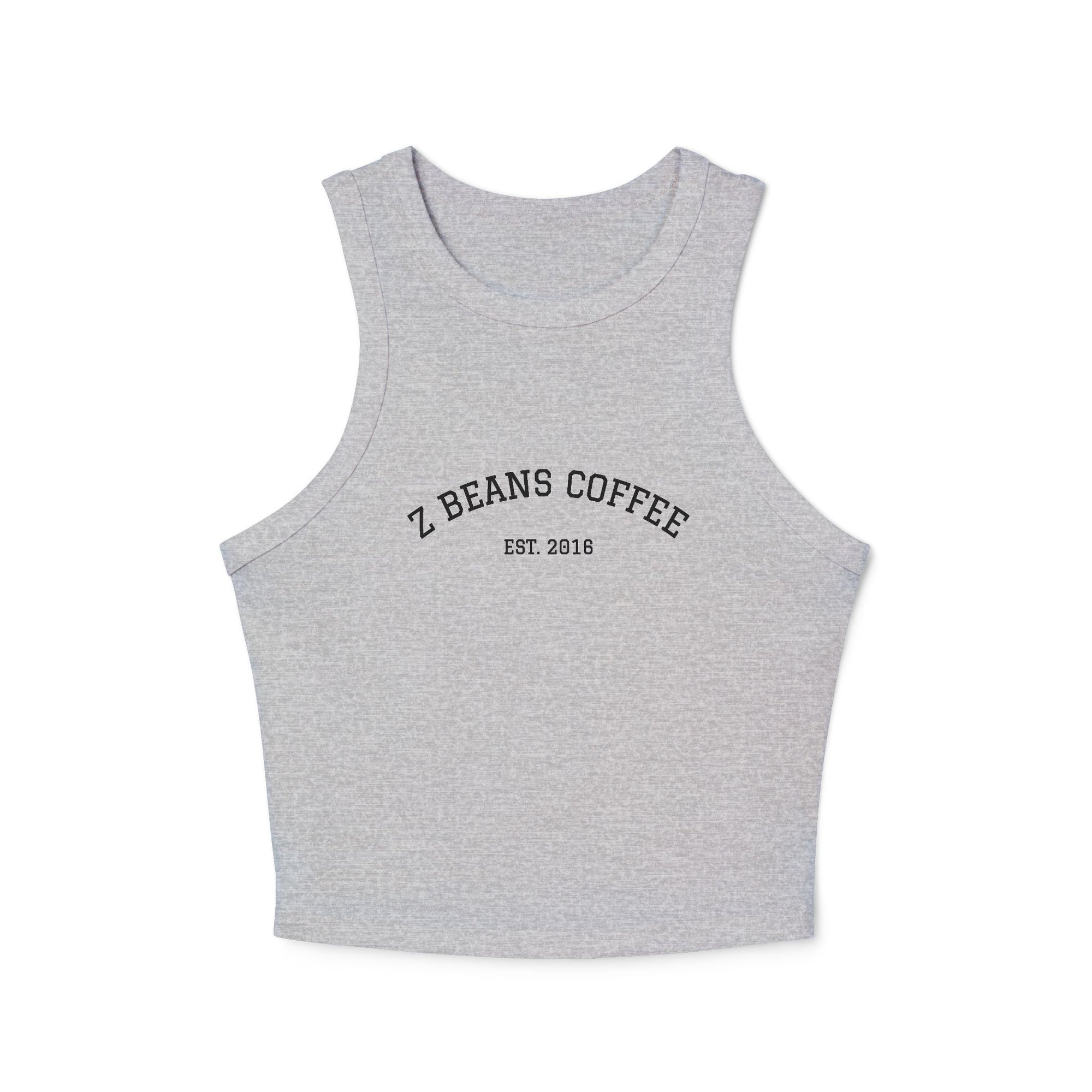 Z Beans Micro Rib Racer Tank Top