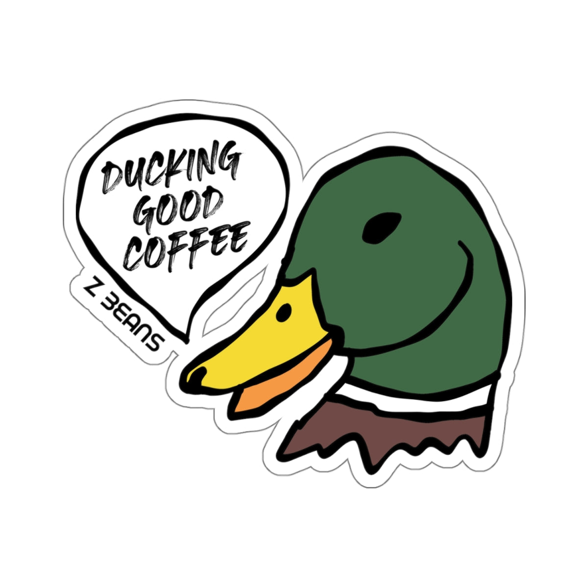 Ducking Good Coffee - Mallard Sticker