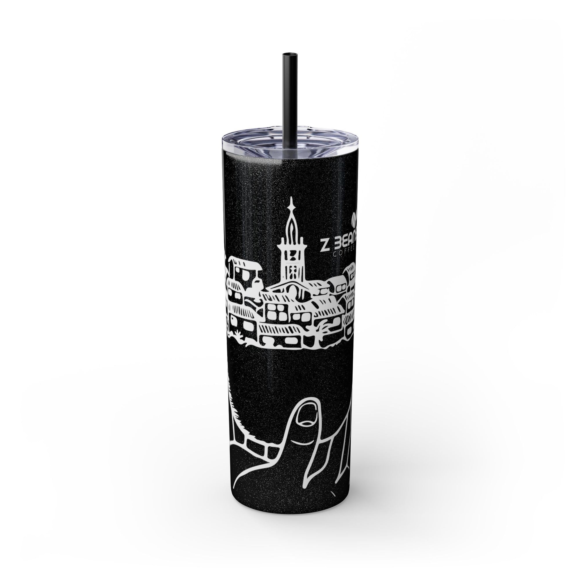 Hand & Cup - Z Beans Skinny Tumbler, 20oz