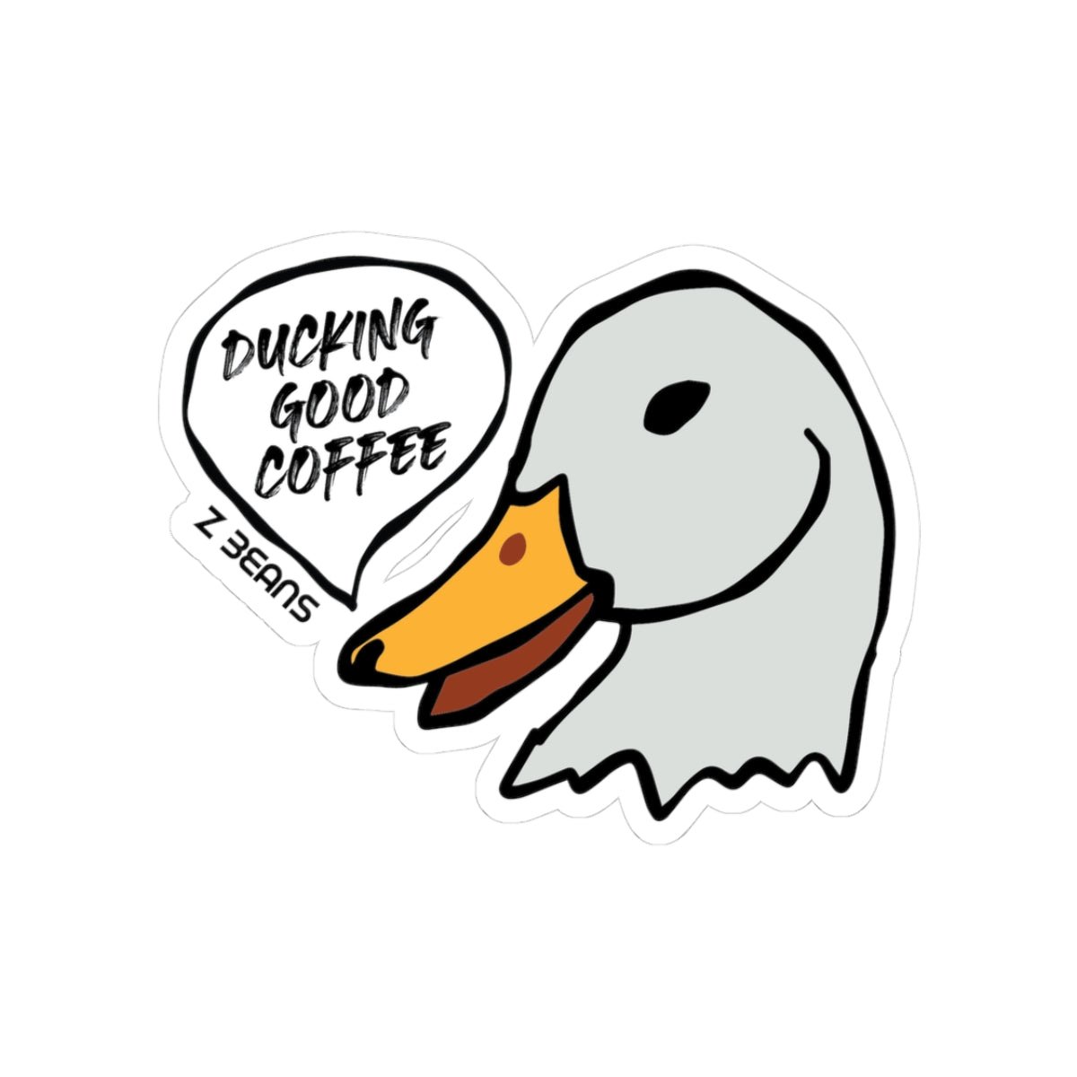 Ducking Good Z Beans Coffee Sticker