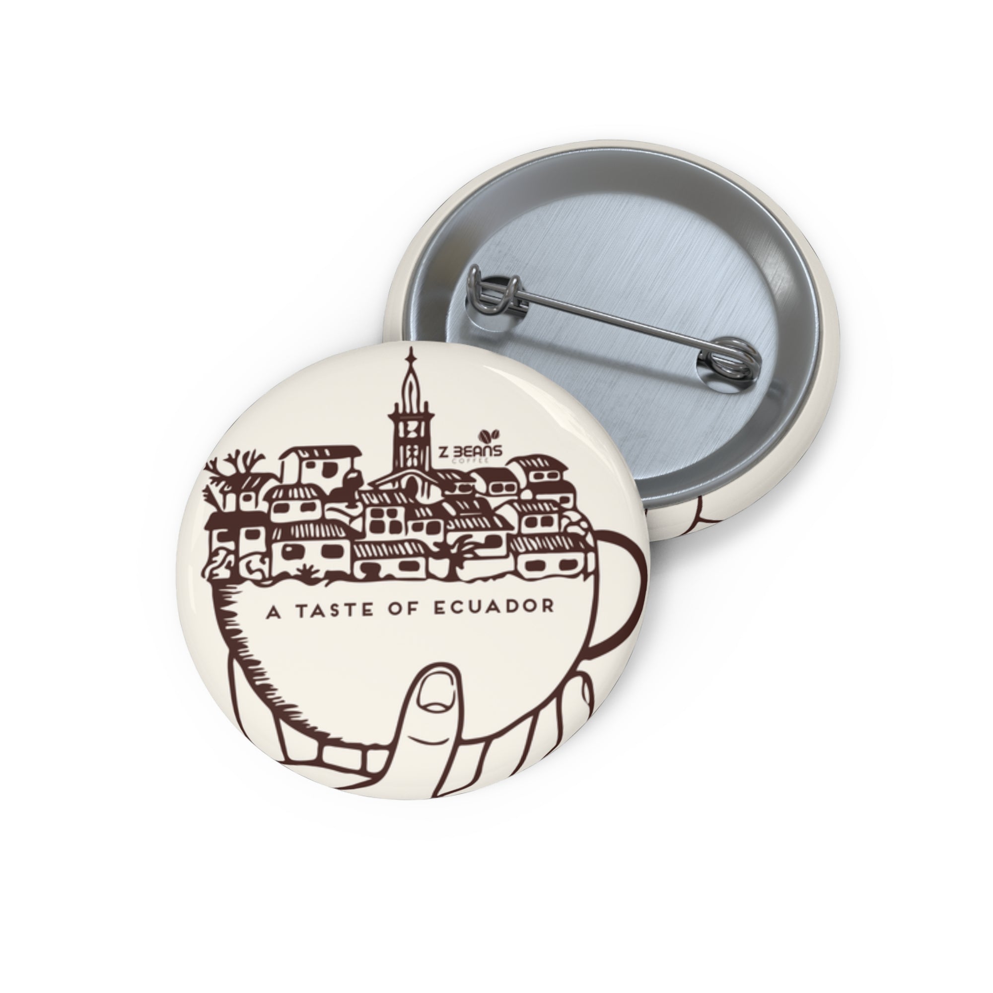 Taste of Ecuador Pin Back Button