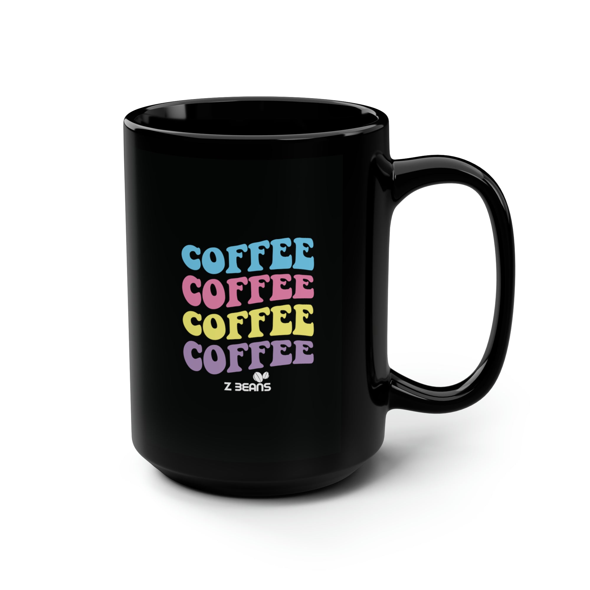 Black - Coffee, Coffee, Coffee - Mug, 15oz