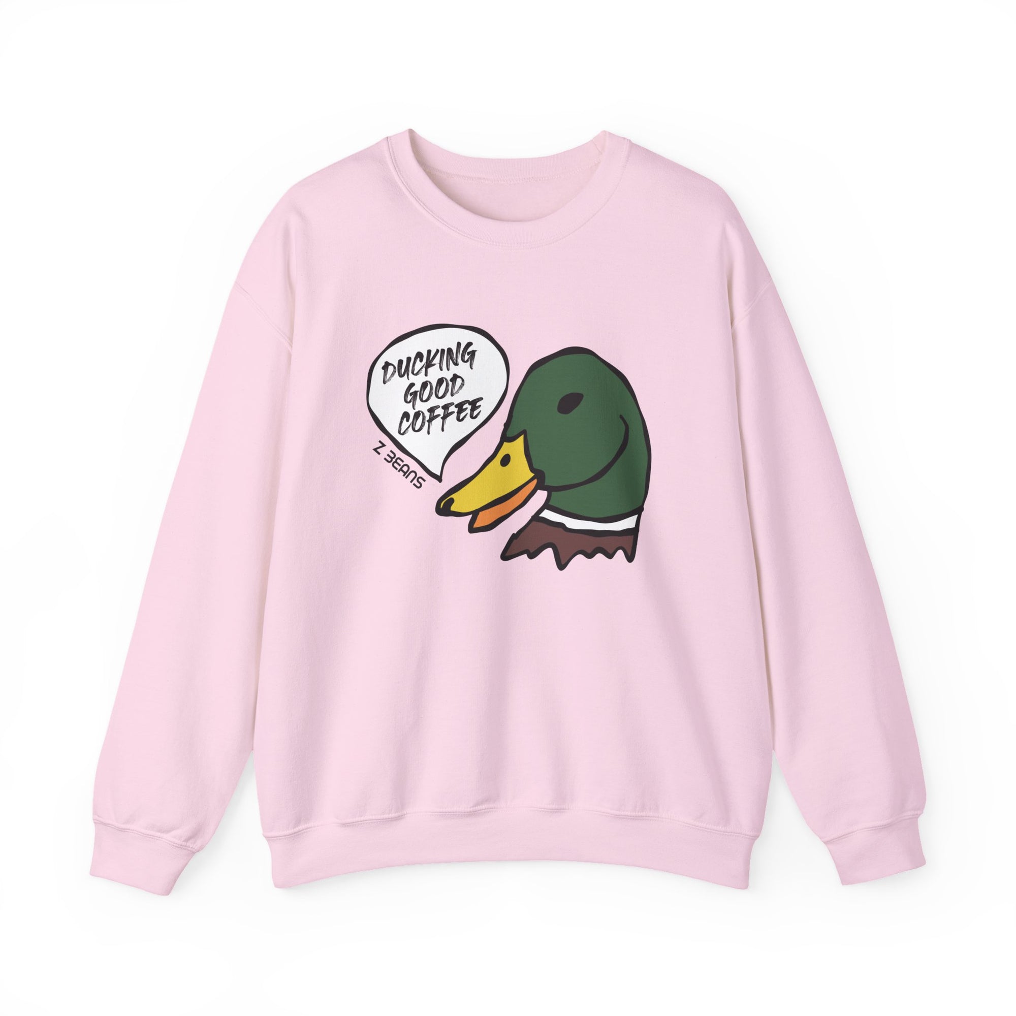Ducking Good Z Beans Coffee Crewneck Sweatshirt