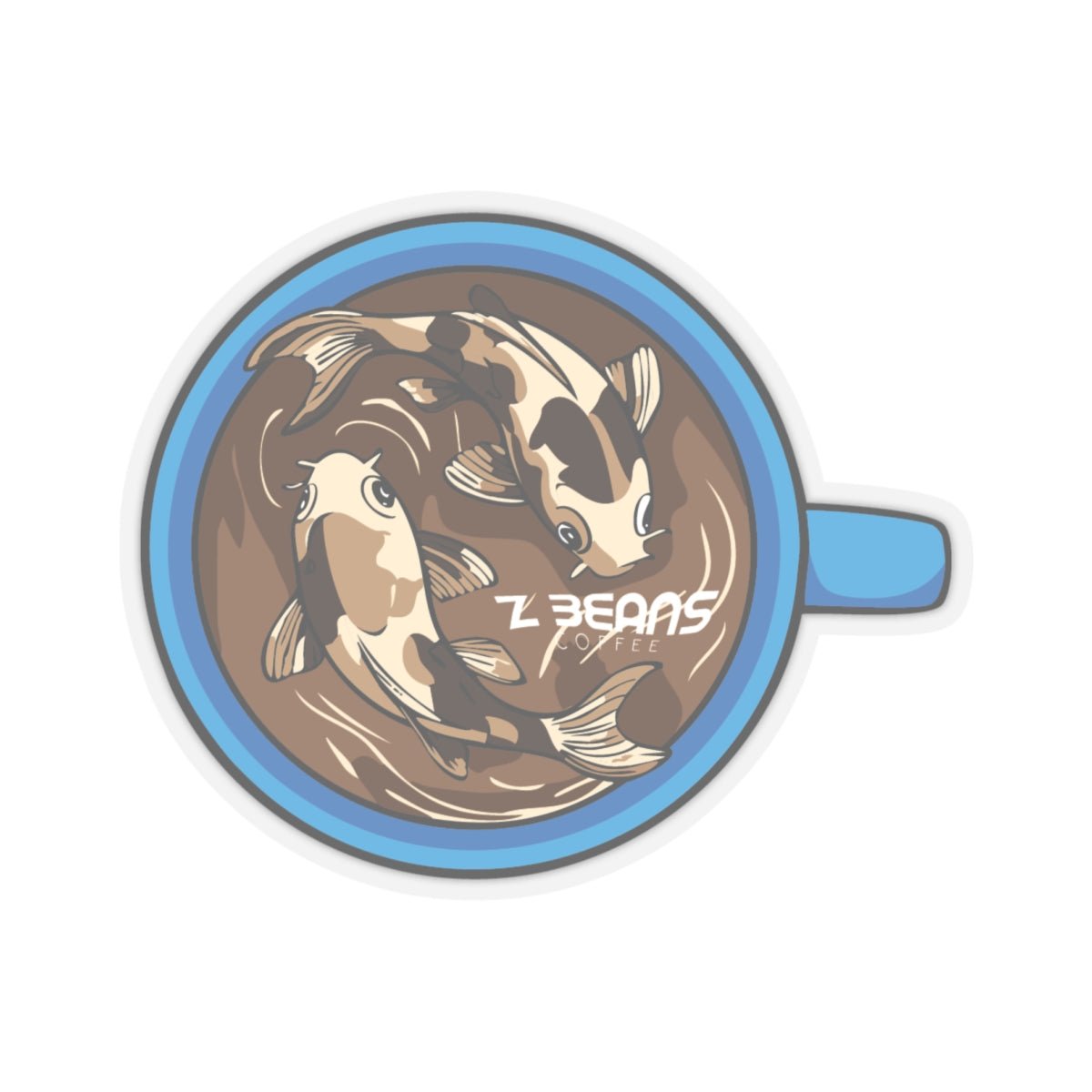 Cup of "Koi-ffee" Sticker