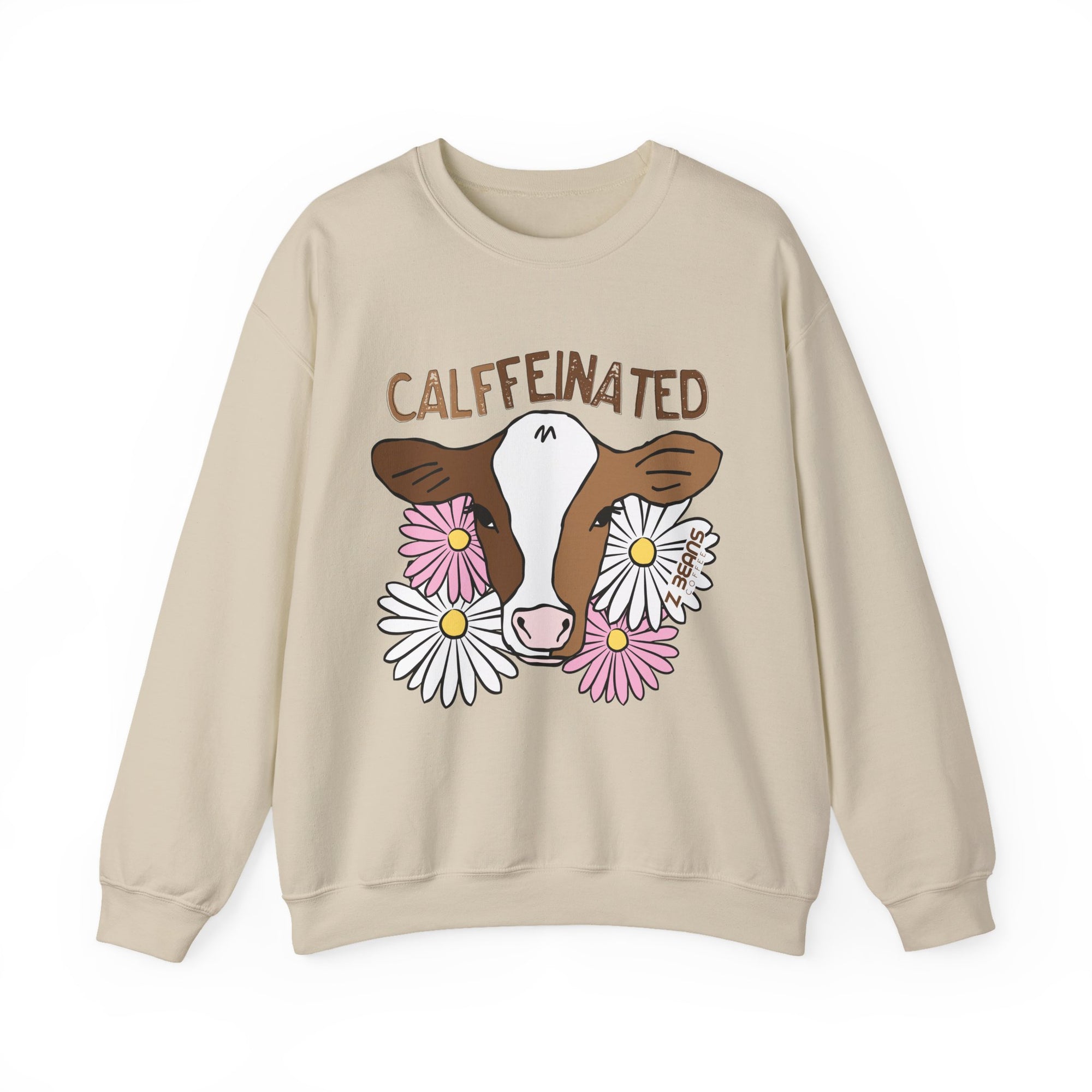Calffeinated Z Beans Crewneck Sweatshirt