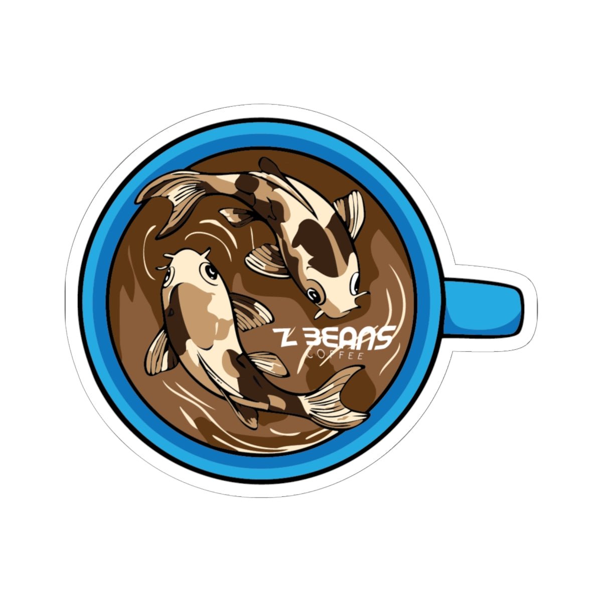 Cup of "Koi-ffee" Sticker