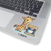 Giraffe Barista Sticker