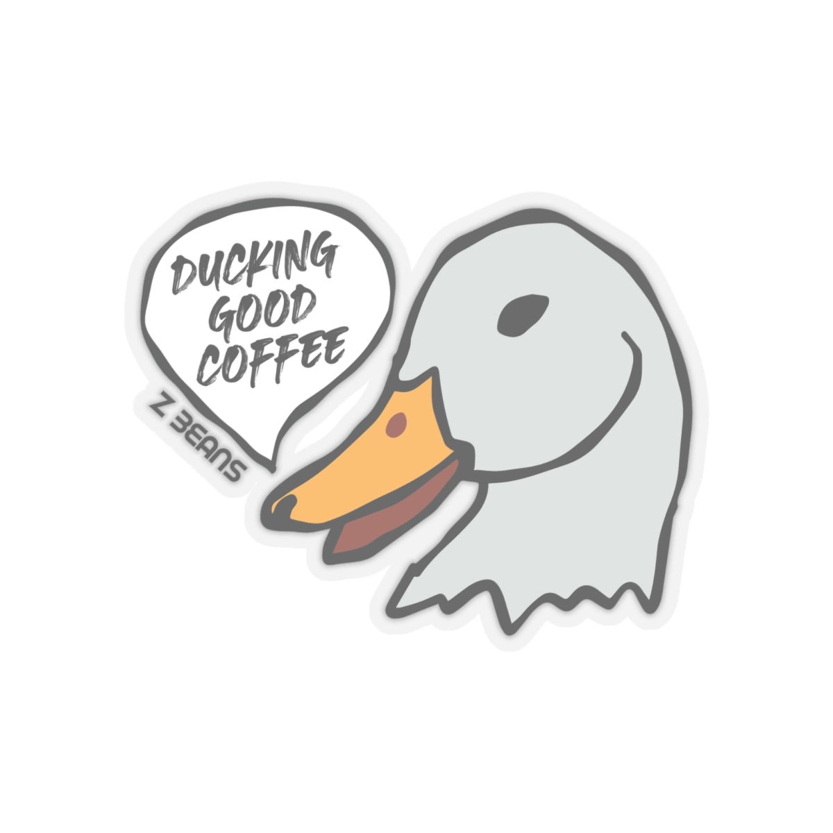 Ducking Good Z Beans Coffee Sticker