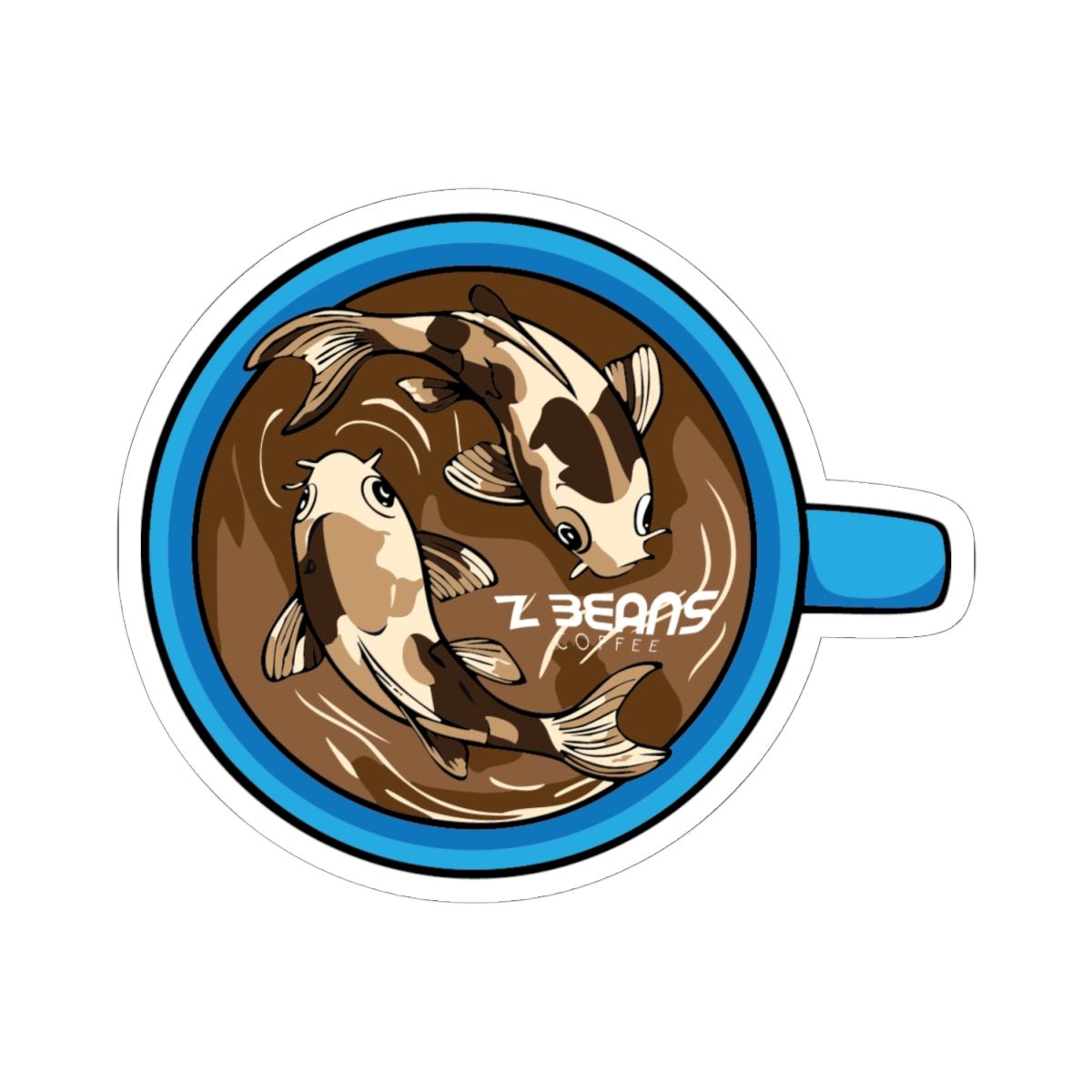 Cup of "Koi-ffee" Sticker