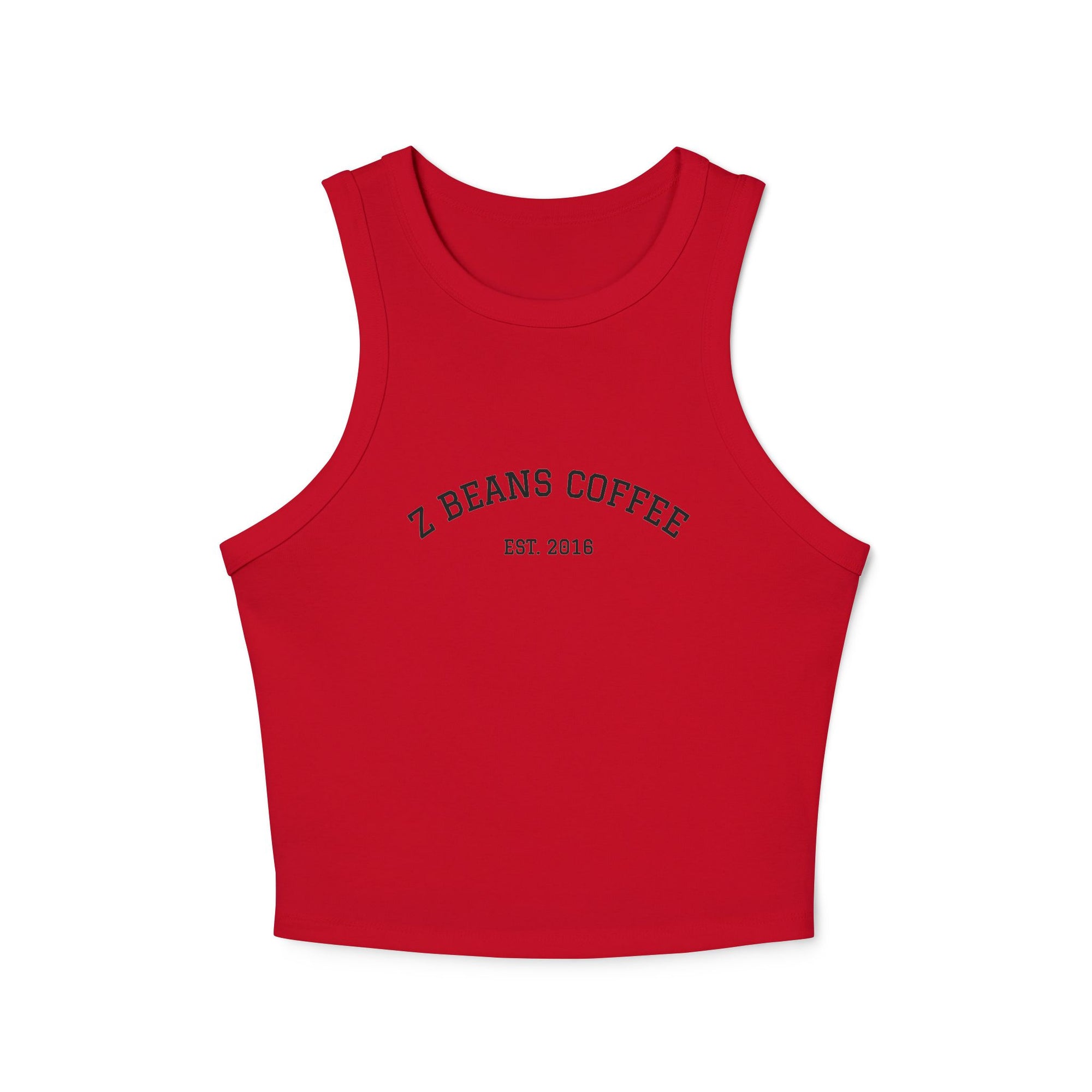 Z Beans Micro Rib Racer Tank Top