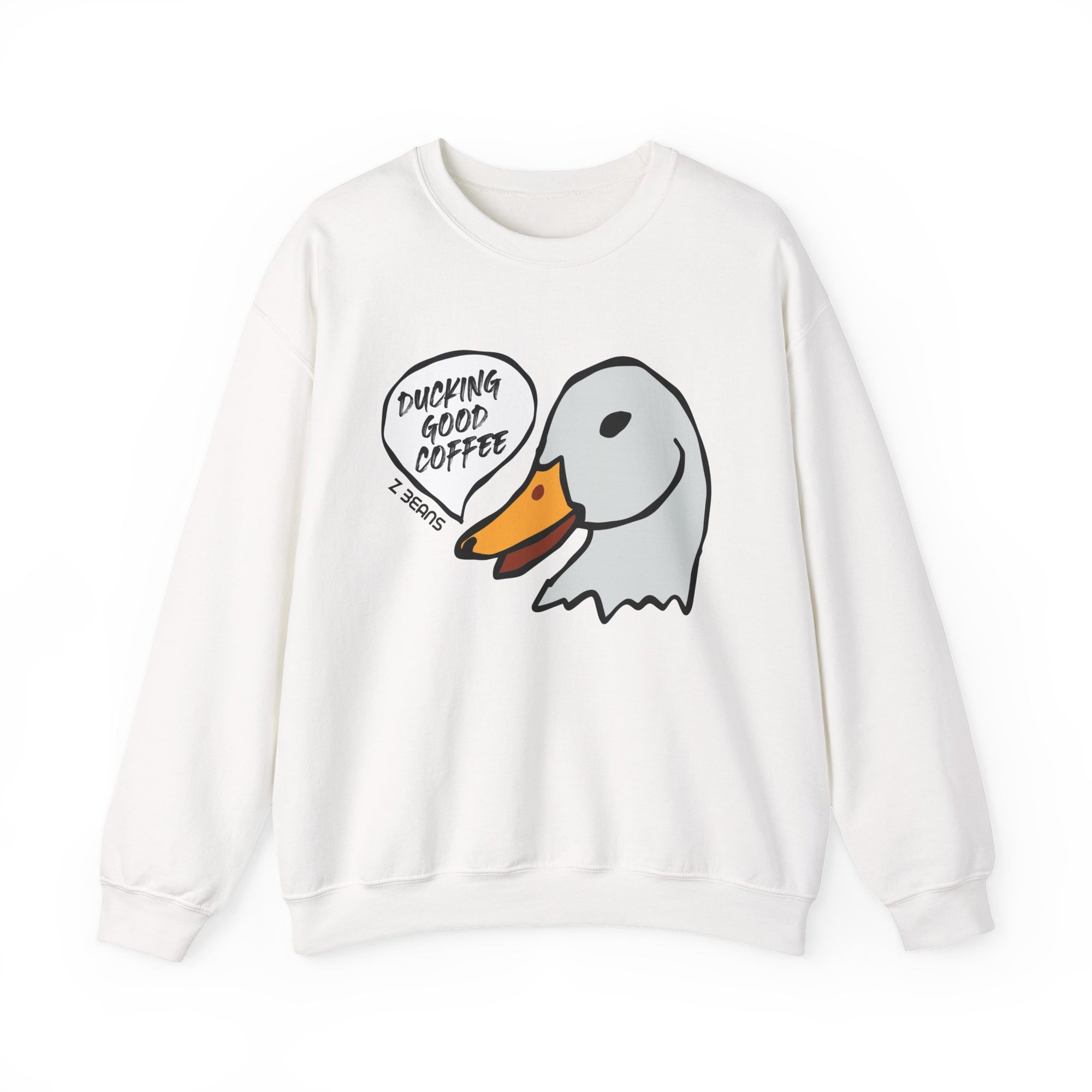 Ducking Good Z Beans Coffee Crewneck Sweatshirt