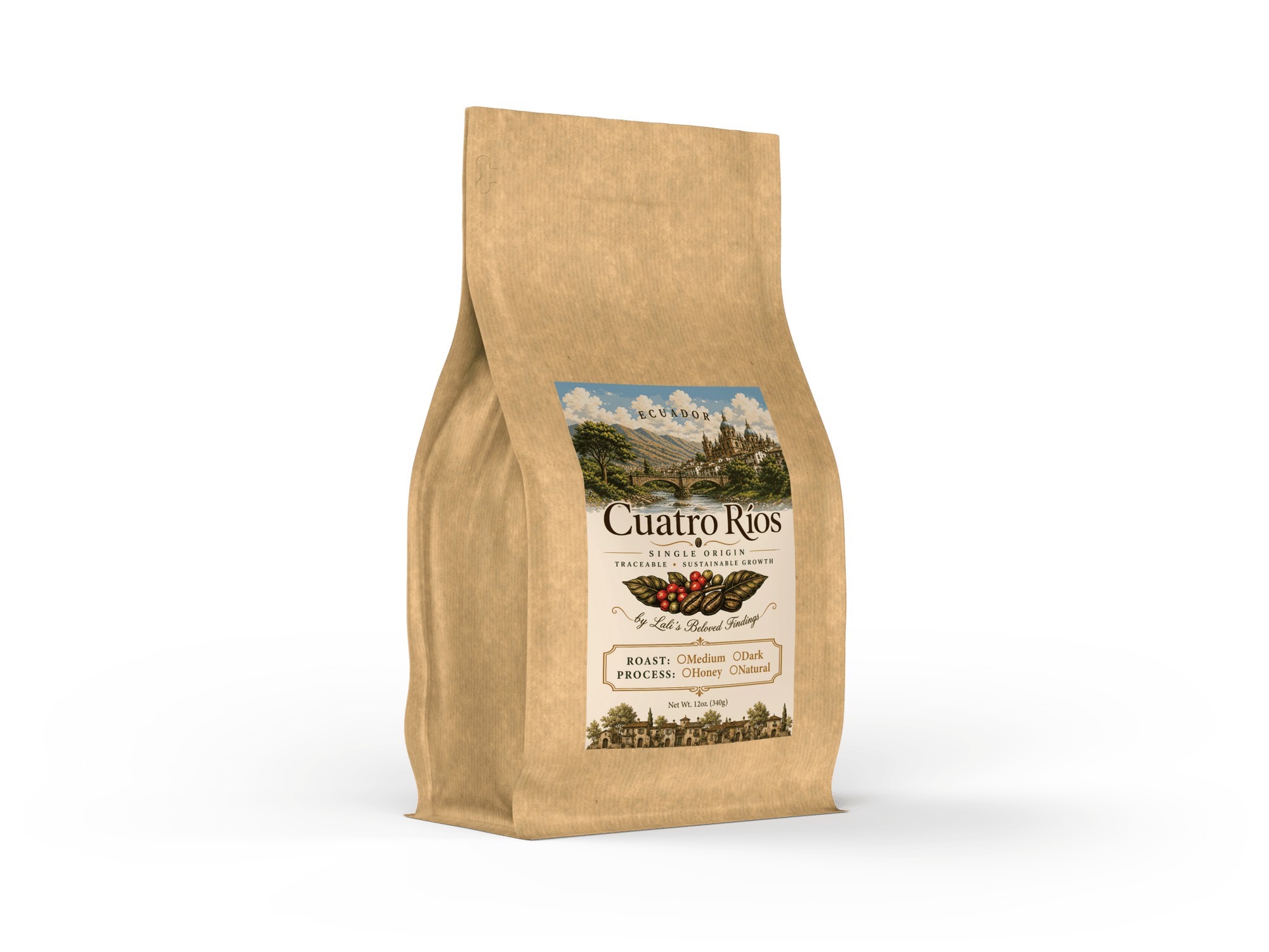 Cuatro Rios - 12oz. Bags (8 Bags)