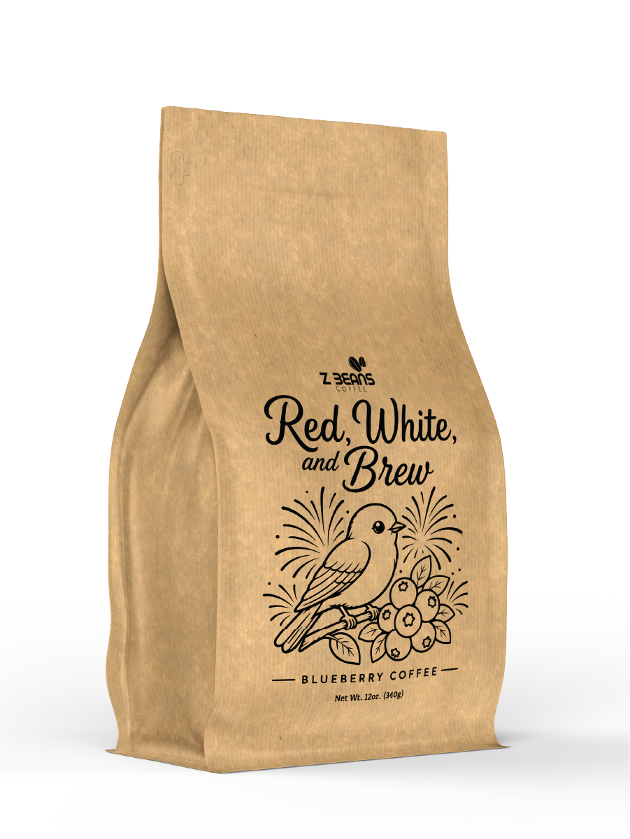 Red, White, & Brew - Blueberry Coffee