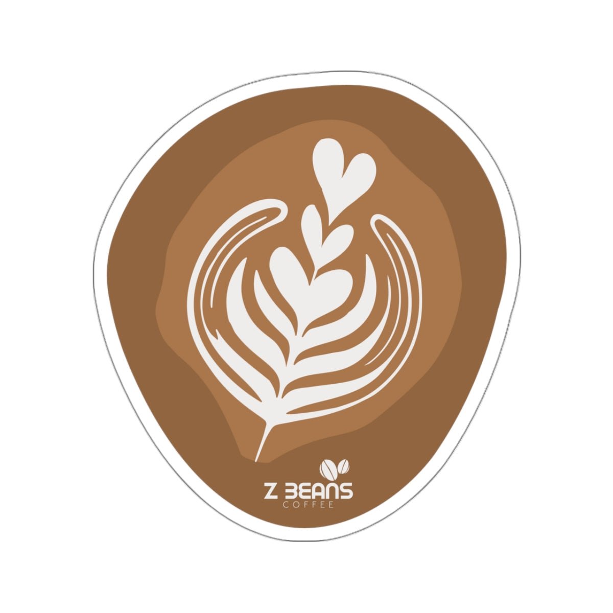 Z Beans Latte Sticker