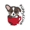 Corgi Puppyccino Sticker