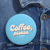 Coffee, Please Retro Pin Button