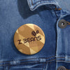 Z Beans Logo Pin Back Button