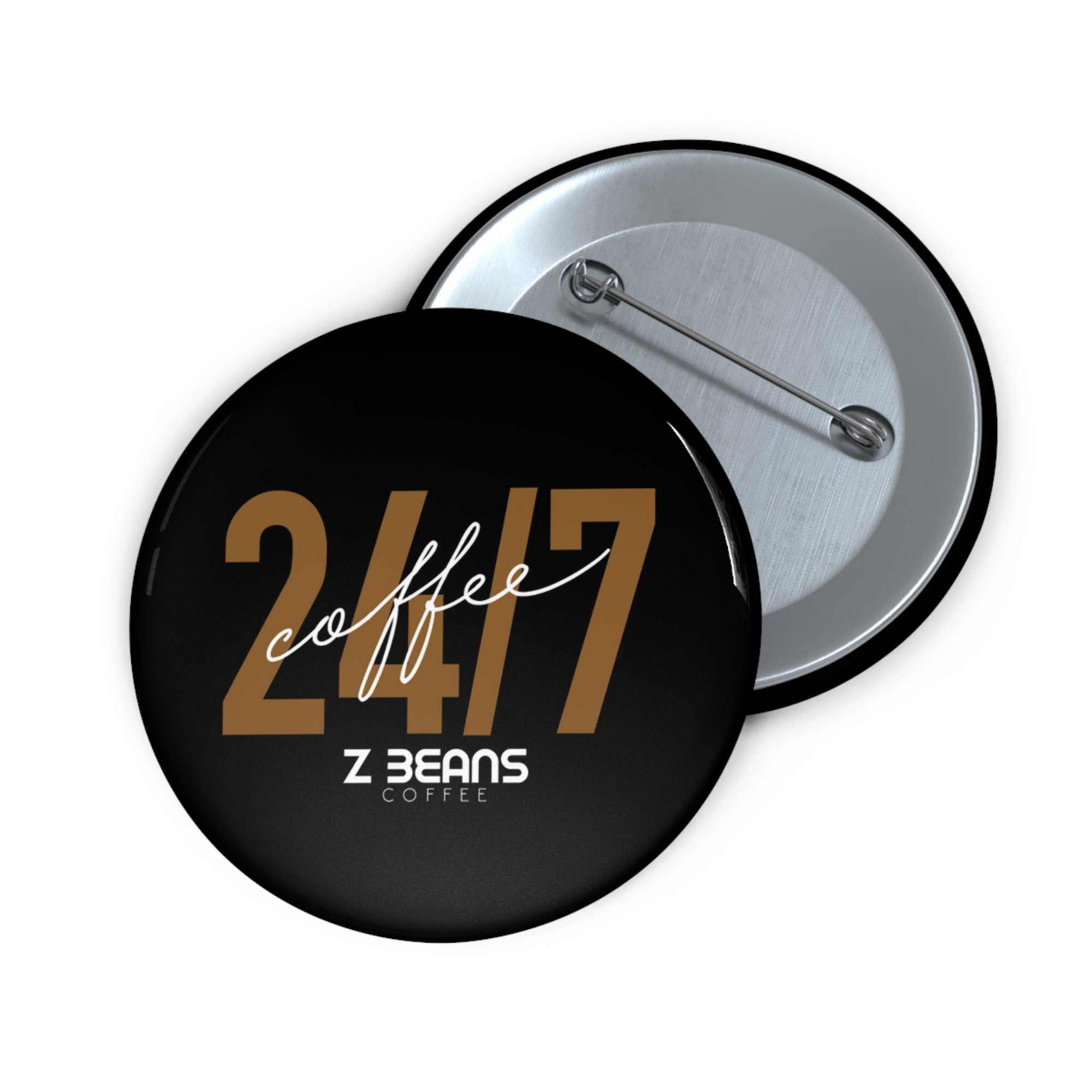 24/7 Coffee Pin Button