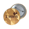 Z Beans Logo Pin Back Button