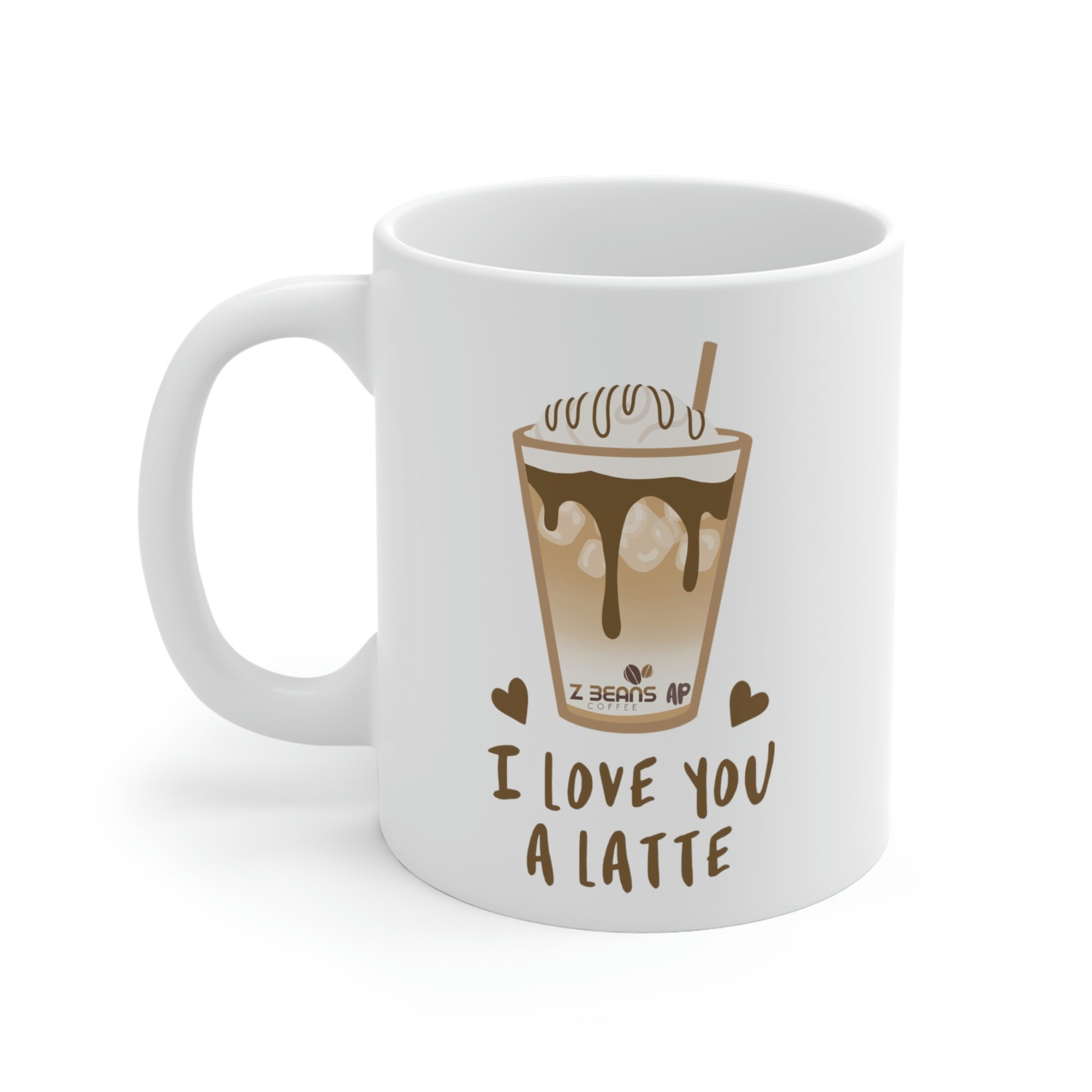 I Love You A Latte - 11oz. Mug by Ashley Padilla